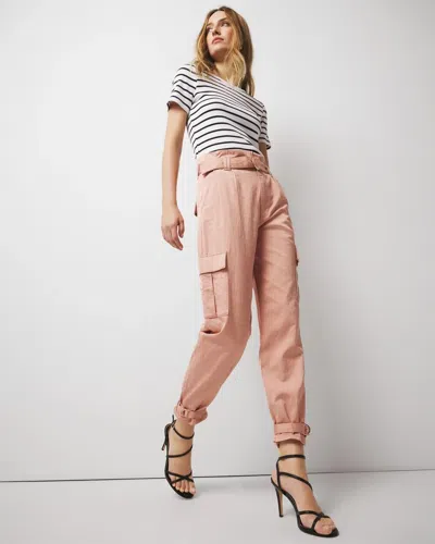 White House Black Market Extra High-rise Pret Cargo Tapered Ankle Pant In Bisou