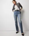 White House Black Market Extra High-rise Relaxed Straight Jeans In Elodie Vintage