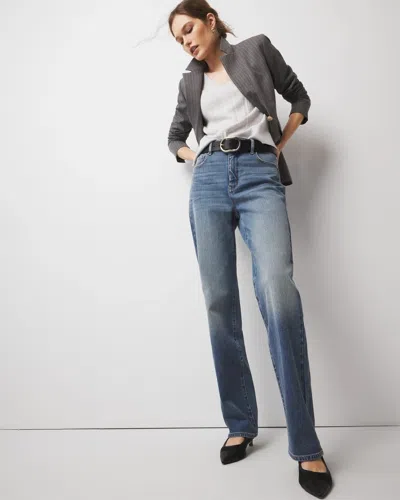 White House Black Market Extra High-rise Relaxed Straight Jeans In Elodie Vintage