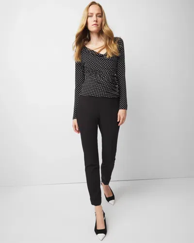 White House Black Market Extra High-rise Slim Trousers In Black