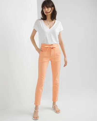 White House Black Market Extra High-rise Utility Slim Ankle Jeans In Ray Of Light