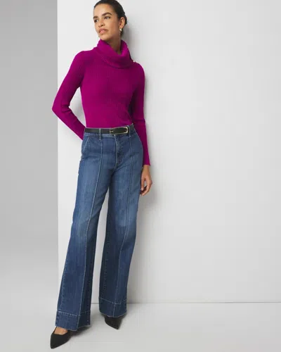 White House Black Market Extra High-rise Novelty Pocket Trousers Jeans In Viva Dark Wash Denim