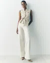 White House Black Market Extra High-rise Wide Leg Trousers Jeans In Neutral
