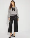 White House Black Market Faux Leather 5-pocket Ankle Pants In Black
