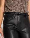 White House Black Market Faux Leather Studded Belt In Black