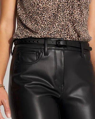 White House Black Market Faux Leather Studded Belt In Black