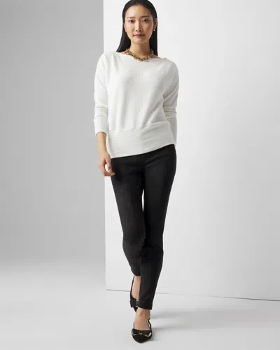 White House Black Market Faux Suede Leggings In Black