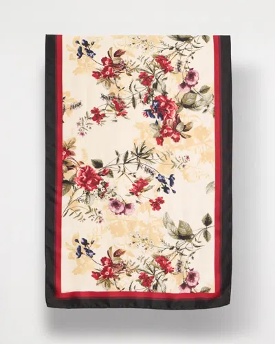White House Black Market Floral Oblong Scarf In Harvest Fl Scarf Antq Wh