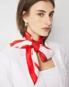 White House Black Market Floral Print Square Scarf