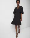 White House Black Market Flounce + Floral Burnout Mini Dress
