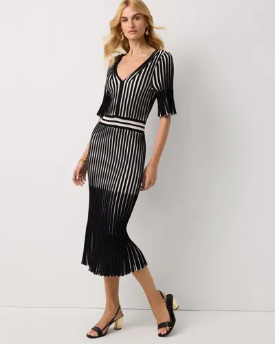 White House Black Market Flutter Sleeve Sweater Dress