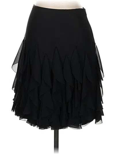 Pre-owned White House Black Market Formal Skirt In Black