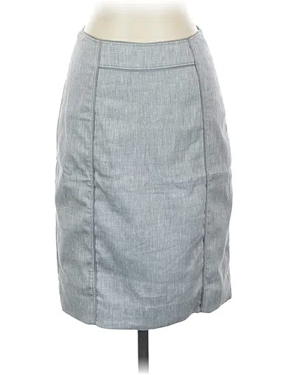 Pre-owned White House Black Market Formal Skirt In Gray