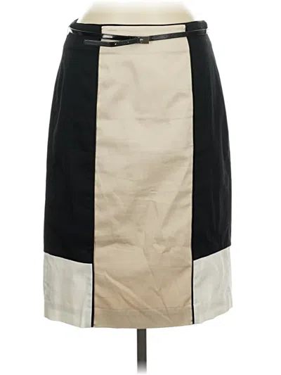 Pre-owned White House Black Market Formal Skirt In Tan