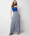 White House Black Market Geo Print A-line Maxi Skirt