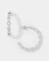 White House Black Market Geometric Links Hoop Earrings |  In White
