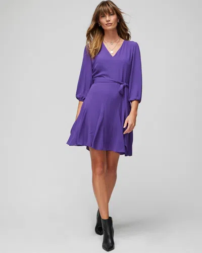 White House Black Market Godet Dress In Purple