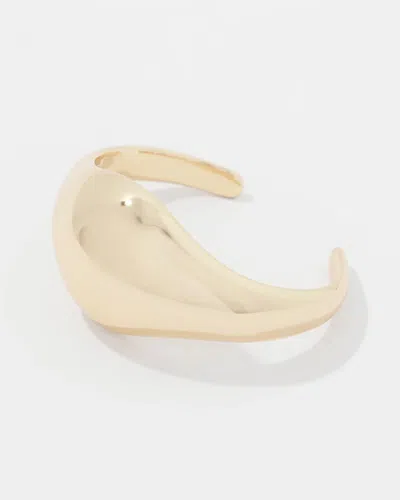 White House Black Market Gold Sculptural Cuff |