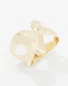 White House Black Market Gold Sculptural Cuff |