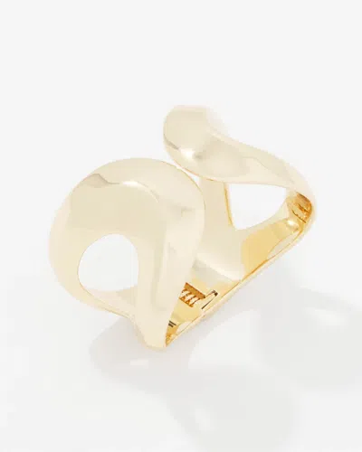 White House Black Market Gold Sculptural Cuff |
