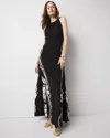 Shop White House Black Market Graphic Floral Maxi Dress In Rope Bloom Black