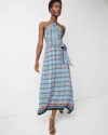 White House Black Market Halter Tie-waist Maxi Dress
