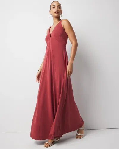 White House Black Market Hardware Jersey Maxi Dress