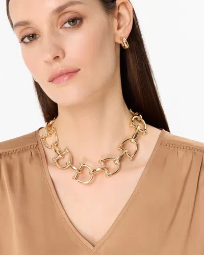 White House Black Market Heritage Bit Necklace |  In Gold