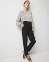 White House Black Market High-rise Belted Tapered Ankle Pants In Black