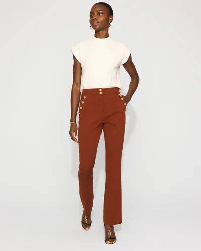 White House Black Market High-rise Blake Mariner Slim Boot Pants In Brown