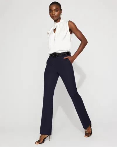 White House Black Market High-rise Blake Slim Boot Pants In Blue