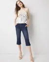 White House Black Market High-rise Capri Jeans In Thistle Authentic