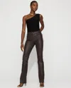 White House Black Market High-rise Coated Micro Bootcut Jeans In Gray