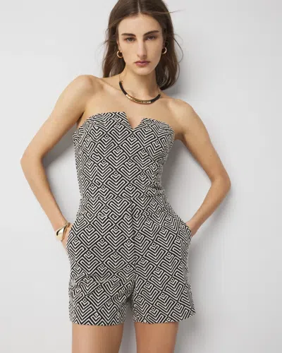 White House Black Market High-rise Embroidered Shorts