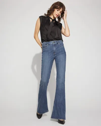 White House Black Market High-rise Flare Jeans In Brown