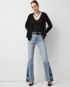 White House Black Market High-rise Gusset Flare Jeans In Blue