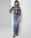 White House Black Market High-rise Novelty Pocket Bootcut Jeans In Medium Wash Denim