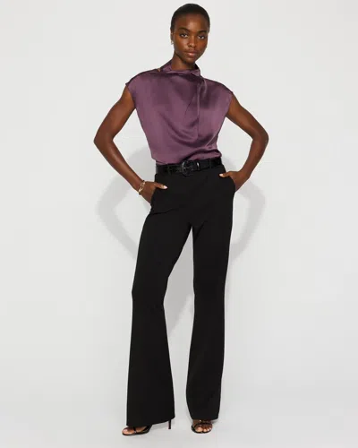 White House Black Market High-rise Piper Flare Pants In Black
