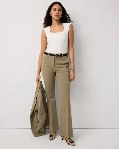 White House Black Market High-rise Piper Flare Pants In Green