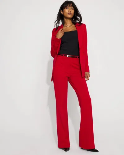 White House Black Market High-rise Piper Flare Pants In Red
