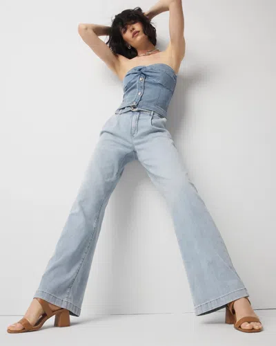White House Black Market High-rise Pleated Trousers Jeans