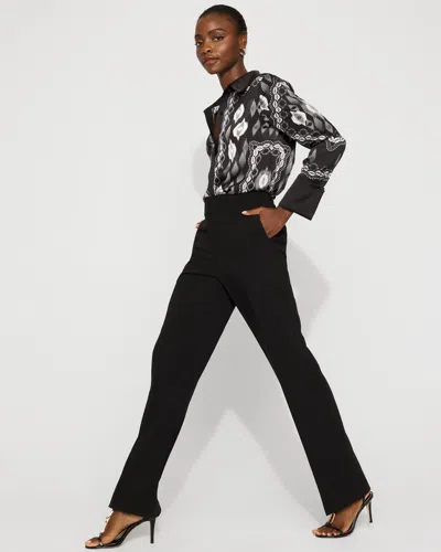 White House Black Market High-rise Riley Trousers In Black