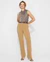 White House Black Market High-rise Riley Trousers In Brown