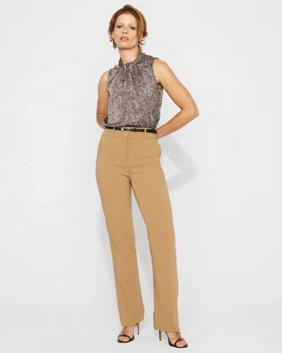 White House Black Market High-rise Riley Trousers In Brown