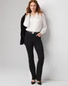 White House Black Market High-rise Sculpt Embellished Skinny Flare Jeans In Everlasting Black