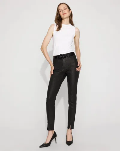 White House Black Market High-rise Skinny Coated Jeans In Blue