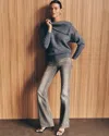 White House Black Market High-rise Skinny Flare Jeans In Moonlight Gray