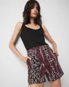 White House Black Market High-rise Snake Print Tailored Shorts