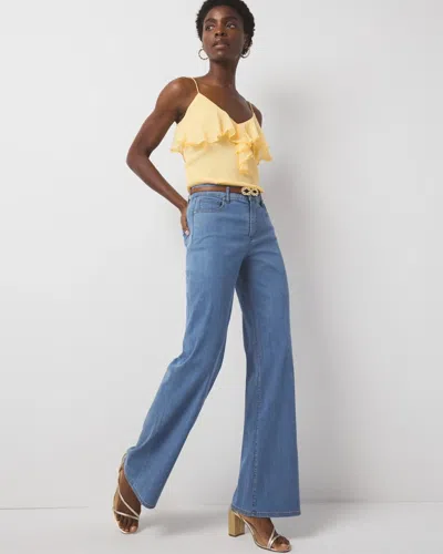 White House Black Market High-rise Wide Leg Jeans In Voyage Original