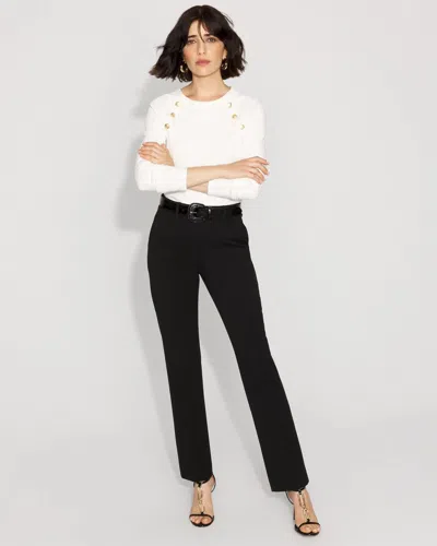 White House Black Market High-rise Zoey Straight Pants In Black